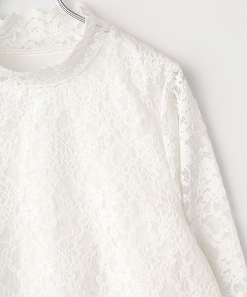greennout / グリーンノート カットソー | レースハイネックカットソー | 詳細2