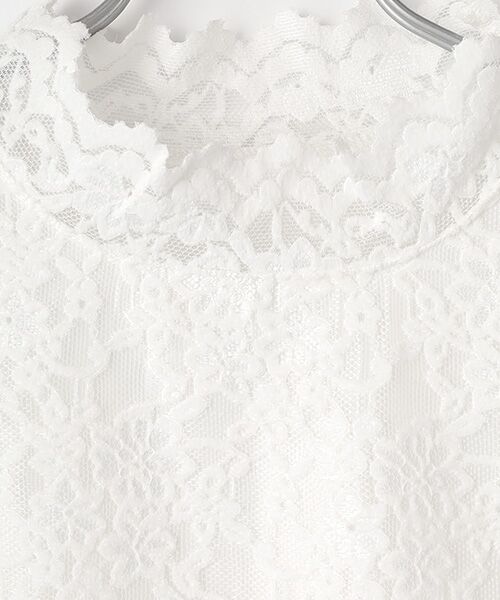 greennout / グリーンノート カットソー | レースハイネックカットソー | 詳細5