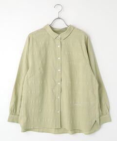 greennout / グリーンノート シャツ・ブラウス | コットンジャガードブラウス
