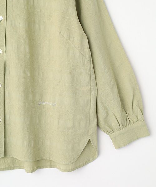 greennout / グリーンノート シャツ・ブラウス | コットンジャガードブラウス | 詳細3