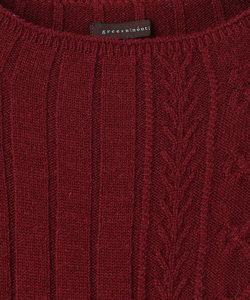 greennout / グリーンノート ベスト | アラン柄ベスト | 詳細4