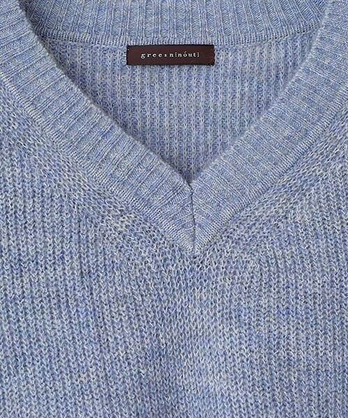 greennout / グリーンノート ニット・セーター | Vネックニットチュニック | 詳細4