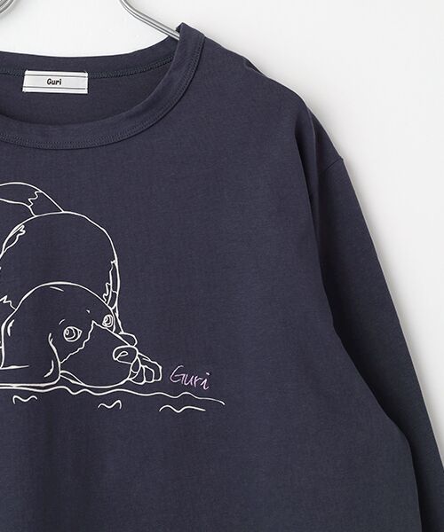 greennout / グリーンノート カットソー | Guri プリントカットソー | 詳細2