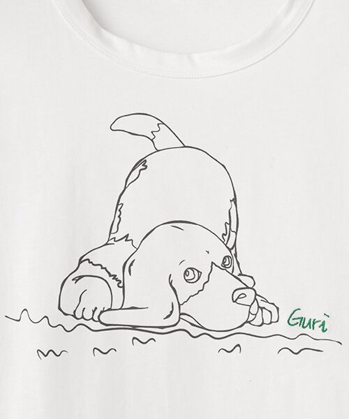 greennout / グリーンノート カットソー | Guri プリントカットソー | 詳細5