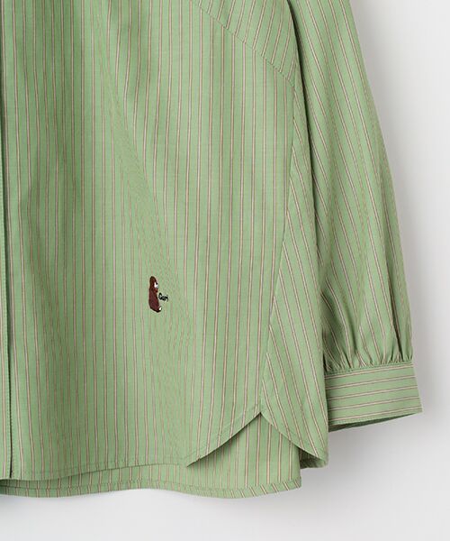 greennout / グリーンノート シャツ・ブラウス | Guri ストライプシャツ | 詳細3