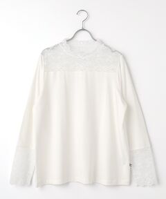 greennout / グリーンノート カットソー | レースカットソー