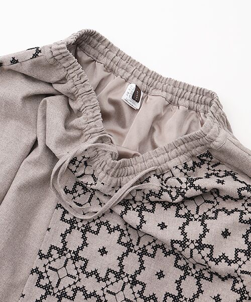 greennout / グリーンノート ロング・マキシ丈スカート | ストレッチ起毛刺繍スカート | 詳細4