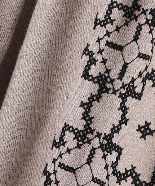 greennout / グリーンノート ロング・マキシ丈スカート | ストレッチ起毛刺繍スカート | 詳細5