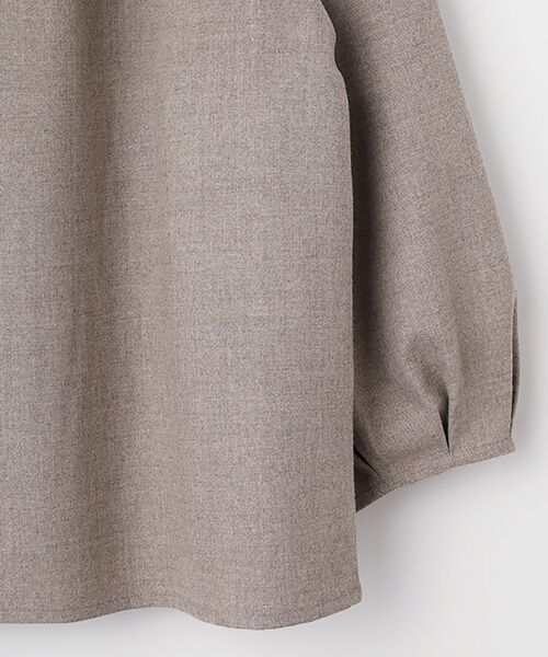 greennout / グリーンノート シャツ・ブラウス | ストレッチ起毛刺繍ブラウス | 詳細3