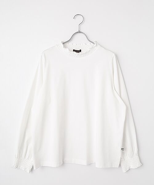 greennout / グリーンノート カットソー | シャーリングカットソー（オフホワイト）