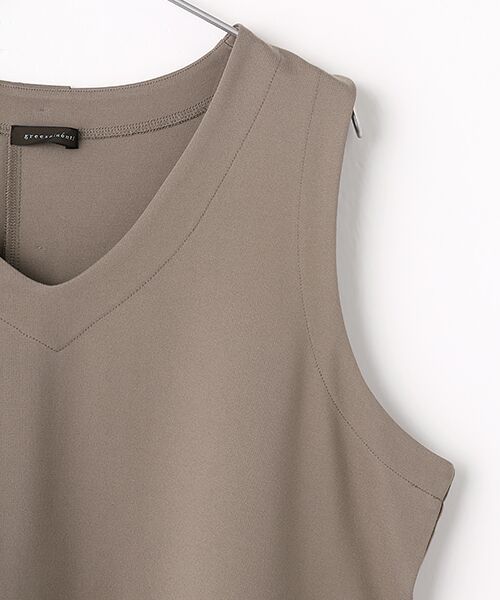 greennout / グリーンノート ベスト | ストレッチポンチペプラムベスト | 詳細2