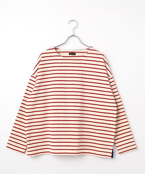 greennout / グリーンノート カットソー | ボーダーカットソー（レッド）