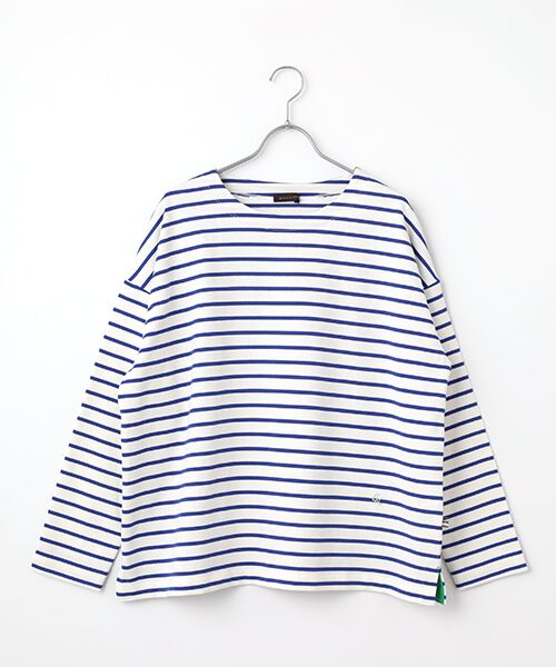 greennout / グリーンノート カットソー | ボーダーカットソー（ブルー）