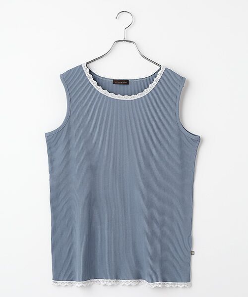 greennout / グリーンノート タンクトップ | テレコタンクトップ（インクブルー）