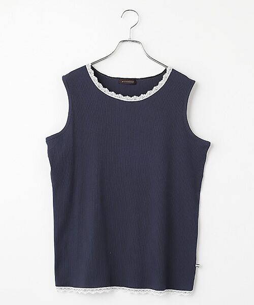 greennout / グリーンノート タンクトップ | テレコタンクトップ（ネイビー）