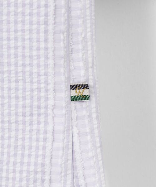 greennout / グリーンノート シャツ・ブラウス | サッカーストライプ＆ギンガムブラウス | 詳細1