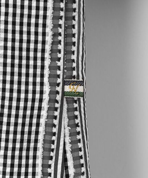 greennout / グリーンノート シャツ・ブラウス | サッカーストライプ＆ギンガムブラウス | 詳細5