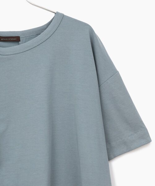 greennout / グリーンノート カットソー | 接触冷感　天竺刺繍入りチュニック | 詳細2