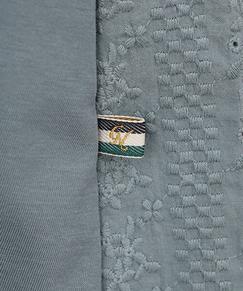 greennout / グリーンノート カットソー | 接触冷感　天竺刺繍入りチュニック | 詳細4