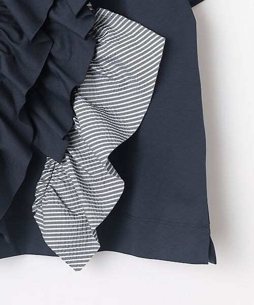 greennout / グリーンノート カットソー | 接触冷感　天竺フリルカットソー | 詳細3