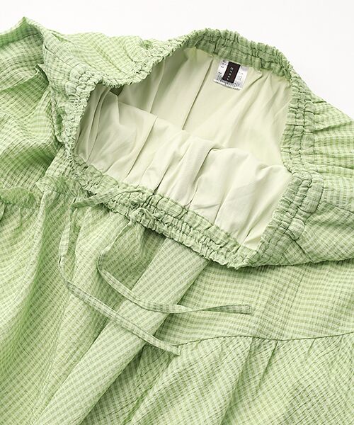 greennout / グリーンノート ロング・マキシ丈スカート | サッカーギンガムチェックスカート　          | 詳細4