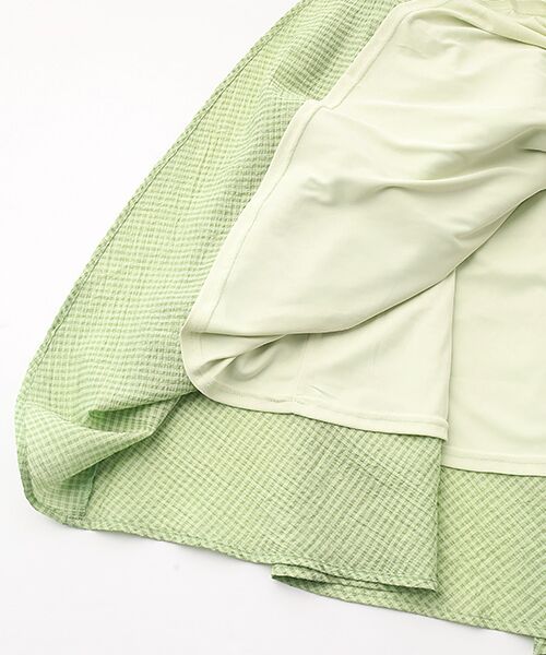 greennout / グリーンノート ロング・マキシ丈スカート | サッカーギンガムチェックスカート　          | 詳細5