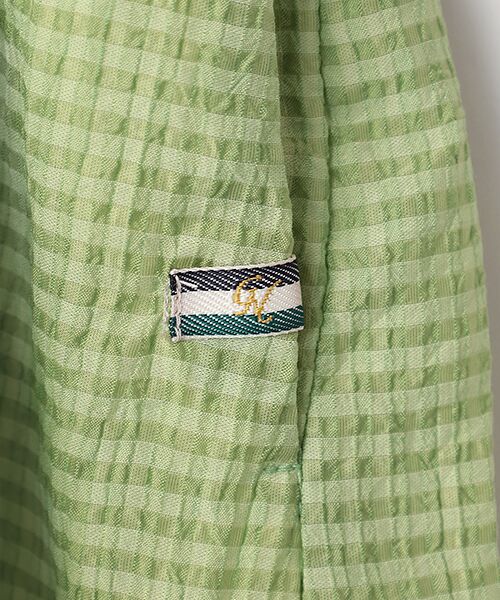 greennout / グリーンノート ロング・マキシ丈スカート | サッカーギンガムチェックスカート　          | 詳細6