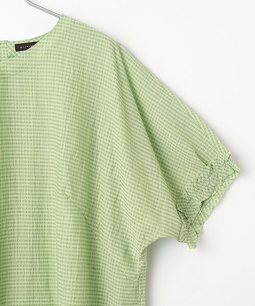 greennout / グリーンノート シャツ・ブラウス | サッカーギンガムチェックブラウス | 詳細2
