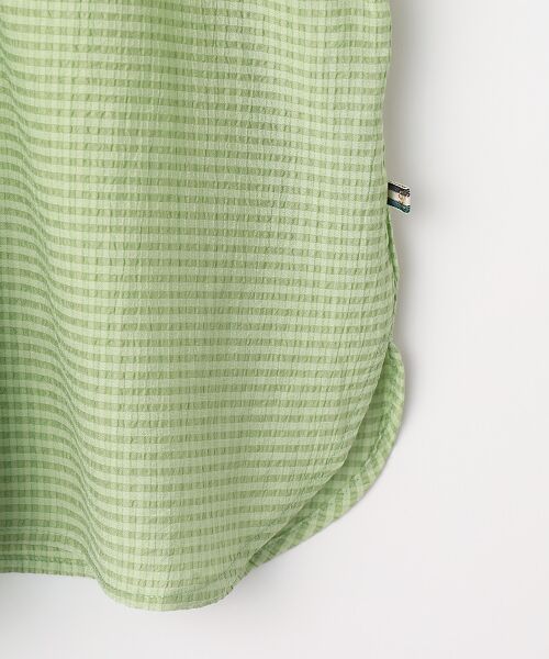 greennout / グリーンノート シャツ・ブラウス | サッカーギンガムチェックブラウス | 詳細3