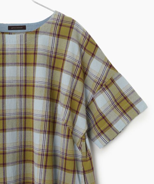 greennout / グリーンノート シャツ・ブラウス | マドラスチェックチュニック　 | 詳細3