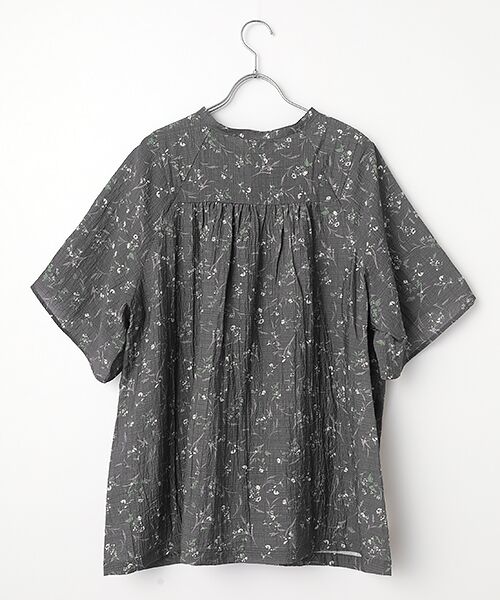 greennout / グリーンノート シャツ・ブラウス | サッカーボタニカルプリントブラウス | 詳細2