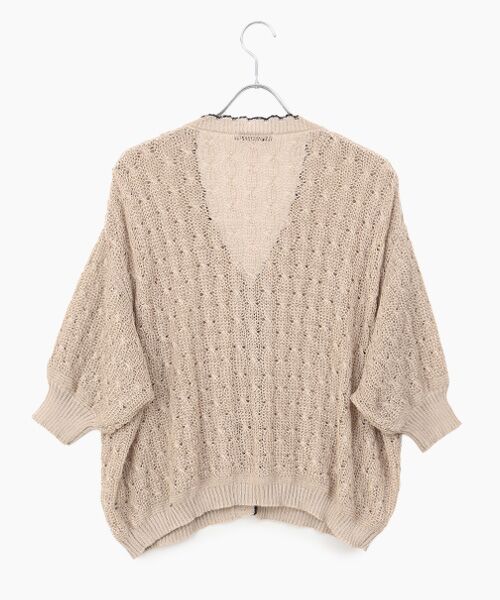 greennout / グリーンノート カーディガン・ボレロ | 麻調ポリエステルカーディガン | 詳細1