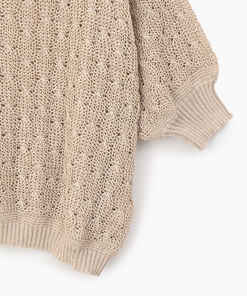 greennout / グリーンノート カーディガン・ボレロ | 麻調ポリエステルカーディガン | 詳細3