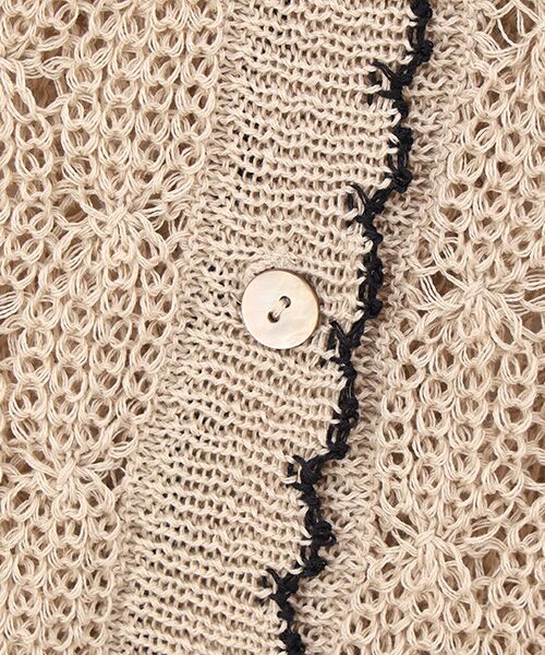 greennout / グリーンノート カーディガン・ボレロ | 麻調ポリエステルカーディガン | 詳細4