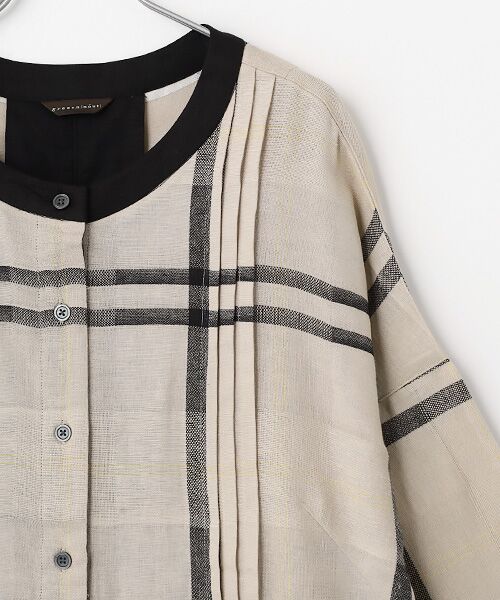 greennout / グリーンノート ロング・マキシ丈ワンピース | パナマチェックワンピース | 詳細2