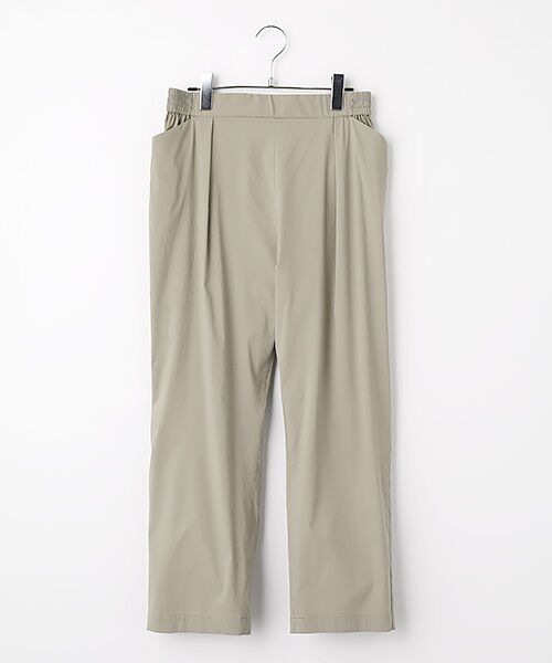 greennout / グリーンノート その他パンツ | 冷感ストレッチブロードテーパードパンツ（サンドベージュ）