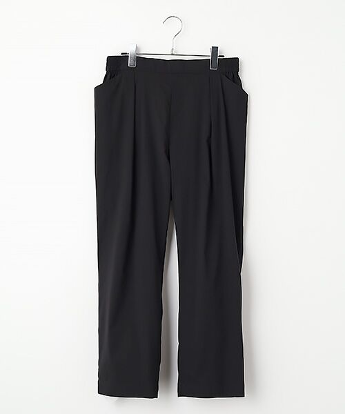 greennout / グリーンノート その他パンツ | 冷感ストレッチブロードテーパードパンツ（ブラック）