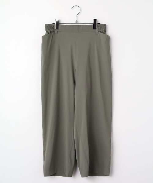 greennout / グリーンノート その他パンツ | 接触冷感ストレッチブロードガウチョパンツ(サックス)