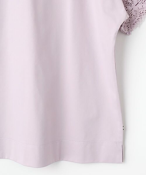 greennout / グリーンノート カットソー | 接触冷感天竺袖レースカットソー | 詳細3