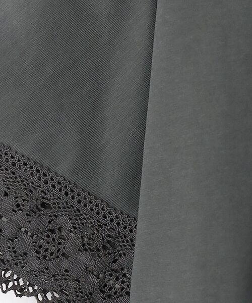 greennout / グリーンノート カットソー | 接触冷感天竺袖レースカットソー | 詳細5
