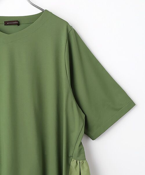 greennout / グリーンノート カットソー | 接触冷感後ろフリルチュニック | 詳細2