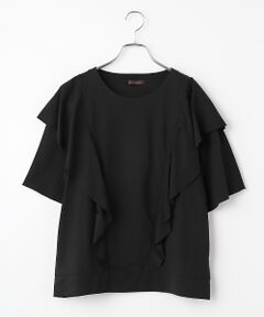 greennout / グリーンノート カットソー | 冷感抗菌　フリルカットソー
