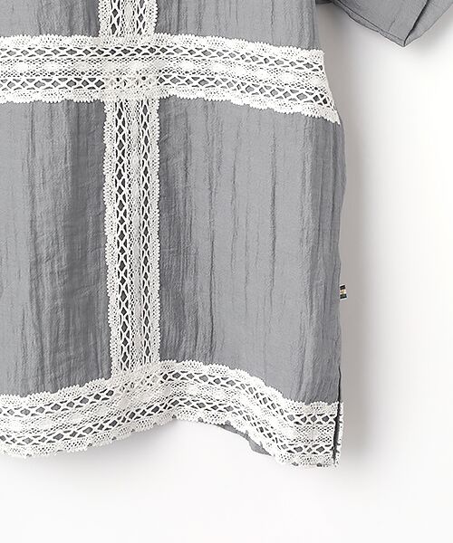 greennout / グリーンノート シャツ・ブラウス | レーヨンナイロンレースブラウス | 詳細4