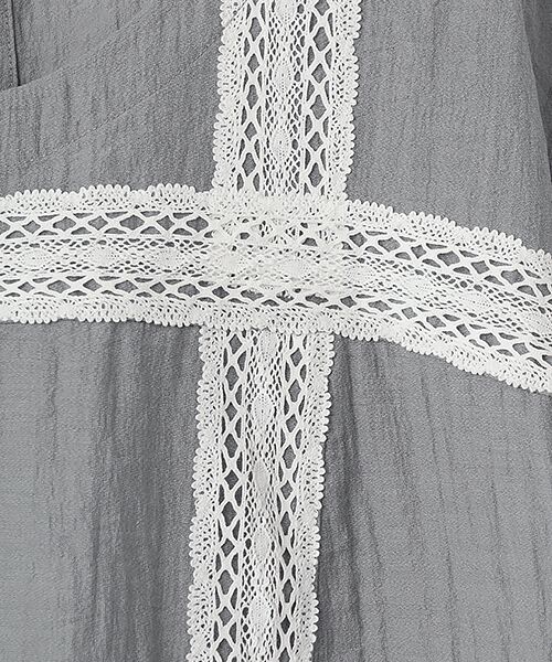 greennout / グリーンノート シャツ・ブラウス | レーヨンナイロンレースブラウス | 詳細5