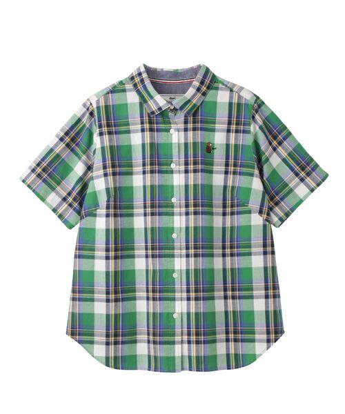 greennout / グリーンノート シャツ・ブラウス | Guriマドラスチェックシャツ（グリーン系）