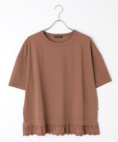 greennout / グリーンノート Tシャツ | 接触冷感　裾レースTシャツ