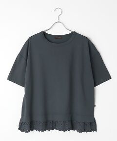 greennout / グリーンノート Tシャツ | 接触冷感　裾レースTシャツ