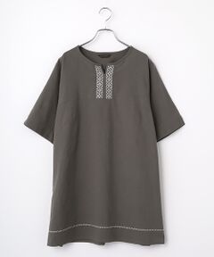 greennout / グリーンノート シャツ・ブラウス | コットンスラブチュニックブラウス