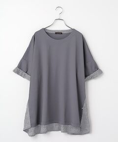 greennout / グリーンノート Tシャツ | 接触冷感 ストライプ付きカットソー