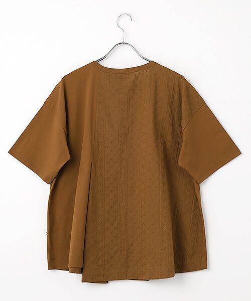 greennout / グリーンノート Tシャツ | 接触冷感　フラワー刺繍入りTシャツ | 詳細1